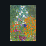 Tarjeta De Visita Gustavo Klimt: Jardín de flores<br><div class="desc">Una tarjeta de visita clásica hermosa que ofrece un jardín de flores colorido,  pintado por el pintor austríaco Gustavo Klimt del symbolist.</div>