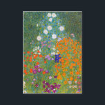 Tarjeta De Visita Gustavo Klimt: Jardín de flores<br><div class="desc">Una tarjeta de visita clásica hermosa que ofrece un jardín de flores colorido,  pintado por el pintor austríaco Gustavo Klimt del symbolist.</div>