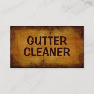 Tarjeta de visita Gutter Cleaner Antiguo