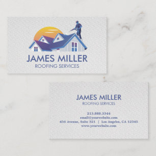 Tarjeta De Visita Gutter de construcción de reparación de limpieza d