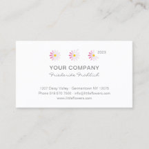 H y.Bee Little Pink Flowers Pocket Calendar 2023.