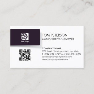 Tarjeta De Visita Habilidades técnicas de programador informático