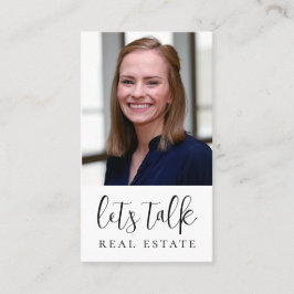 Tarjeta De Visita Hablemos de profesionales inmobiliarios