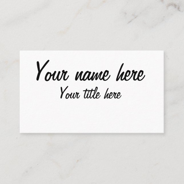 Tarjeta De Visita hacer lo propio (Anverso)