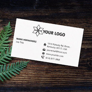 Tarjeta De Visita Hacer su propio Minimalista moderno