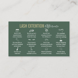 Tarjeta De Visita Hacer y no hacer después de extensiones de latigaz