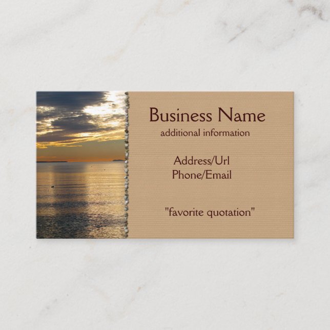 Tarjeta De Visita Haces de oro (Anverso)