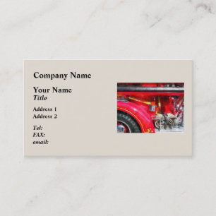 Tarjeta De Visita Hacha de Fuego y Manguera