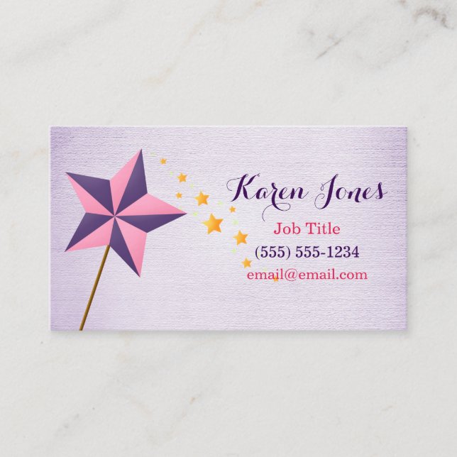 Tarjeta De Visita Hada mágica (Anverso)