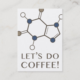 Tarjeta De Visita hagamos café (molécula de cafeína)