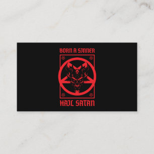 Tarjeta De Visita Hail Satan
