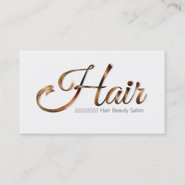 Tarjeta De Visita Hair Beauty Salon Hairdresser (Anverso)