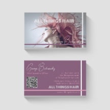 Hair Blown Hair Stylist, Salon Business Card