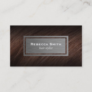 Tarjeta De Visita Hair   Brunette