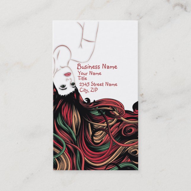 Tarjeta De Visita Hair Business Card (Anverso)