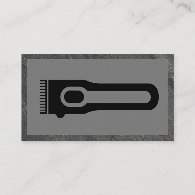 Tarjeta De Visita Hair Clipper | Barber | Marco de pizarra (Anverso)