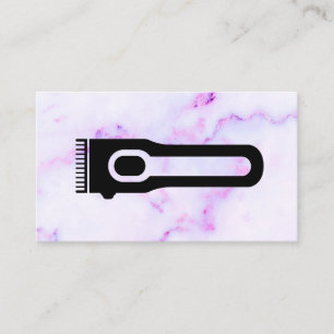 Tarjeta De Visita Hair Clippers Mármol