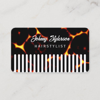 Tarjeta De Visita Hair comb looking hairstylist