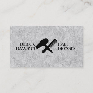 Tarjeta De Visita Hair Dresser Stylist Salón Barber Shop
