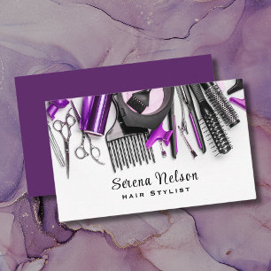 Tarjeta De Visita Hair estilista Salon Hairdresser Herramientas Bell