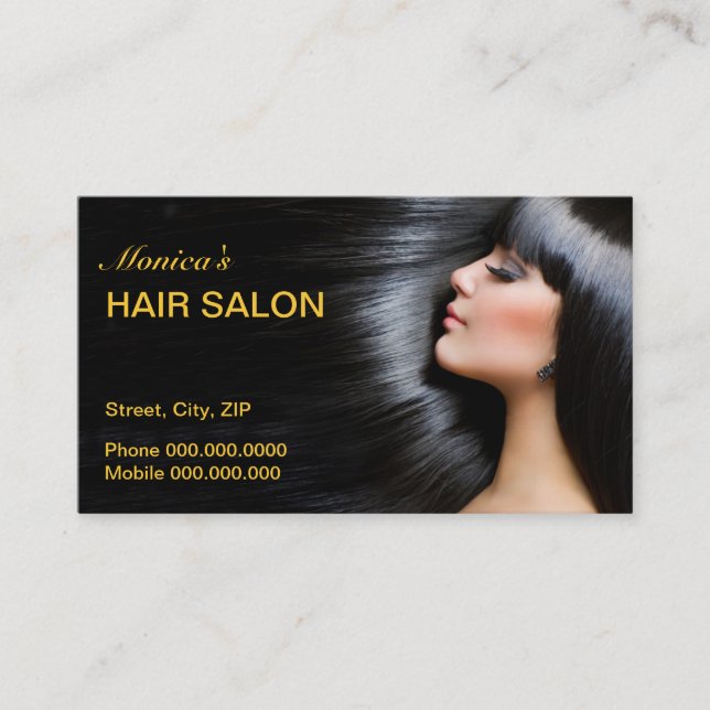 Tarjeta de visita Hair Salon (Anverso)