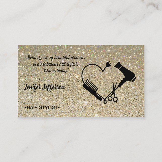 Tarjeta de visita Hair Salon (Anverso)