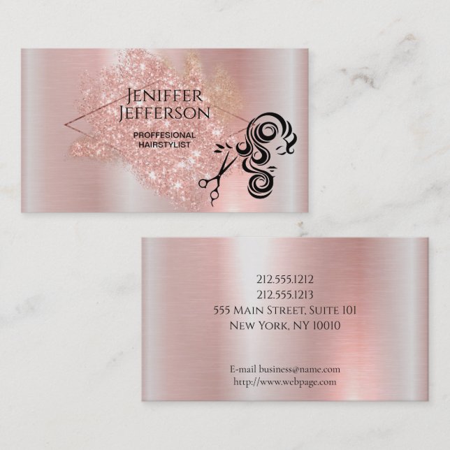 Tarjeta de visita Hair Salon (Anverso / Reverso)