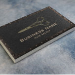 Tarjeta De Visita Hair Salon Antique Scissor Vintage Leather & Metal<br><div class="desc">Hair Salon Antique Scissor Vintage Leather & Metal Business Cards.</div>