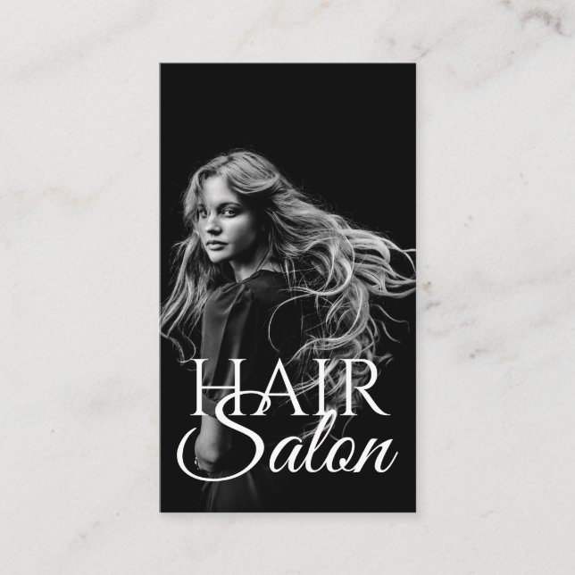 Tarjeta De Visita Hair Salon Beauty Salon Business Card (Anverso)