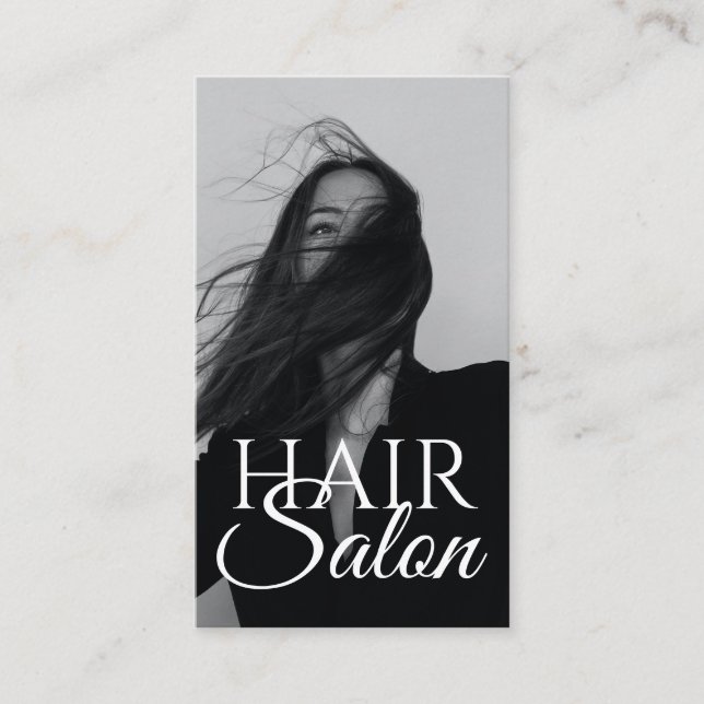 Tarjeta De Visita Hair Salon Beauty Salon Business Card (Anverso)