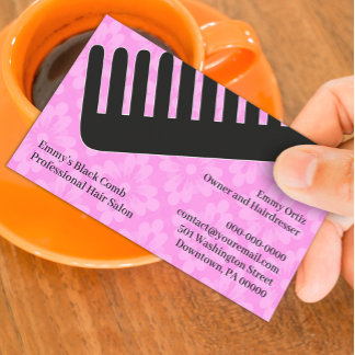 Tarjeta de visita Hair Salon con cita
