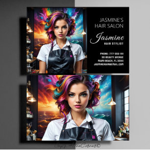 Tarjeta De Visita Hair Salon Hair Stylist