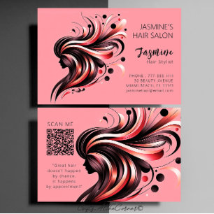 Tarjeta De Visita Hair Salon Hair Stylist Business Card