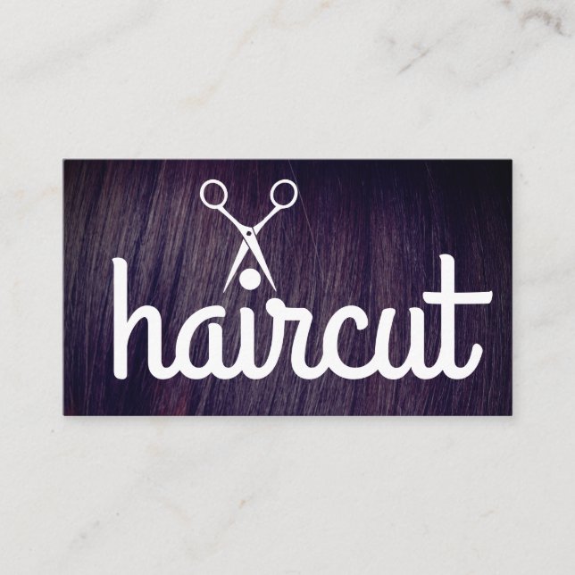 Tarjeta De Visita Hair | Salon Shears (Anverso)