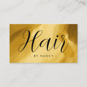 Tarjeta De Visita Hair Salon Typography