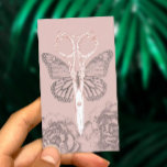 Tarjeta De Visita Hair Salon Vintage Scissor Butterfly ilustracion<br><div class="desc">Tarjetas de ilustracion Vintage de estilo Hair Stylist Antique Scissor & Butterfly.</div>