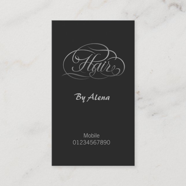 Tarjeta De Visita Hair Stylist (Anverso)