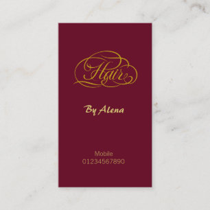 Tarjeta De Visita Hair Stylist