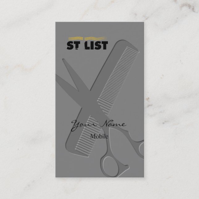 Tarjeta De Visita Hair Stylist (Anverso)