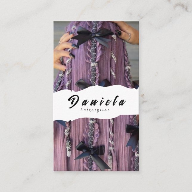 Tarjeta De Visita Hair Stylist (Anverso)