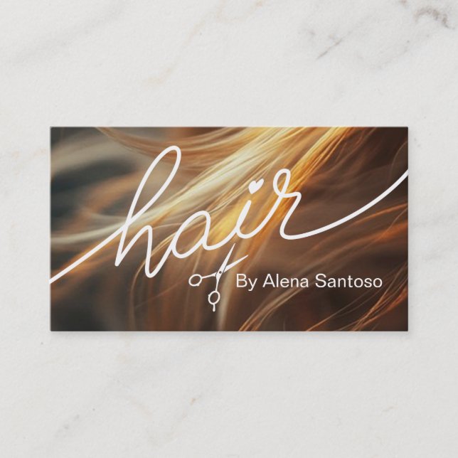 Tarjeta De Visita Hair Stylist (Anverso)