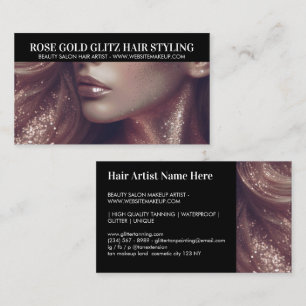 Tarjeta De Visita Hair Stylist Artist Retro Photo