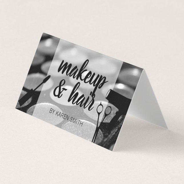 Tarjeta De Visita Hair Stylist | Artista de maquillaje (Anverso)