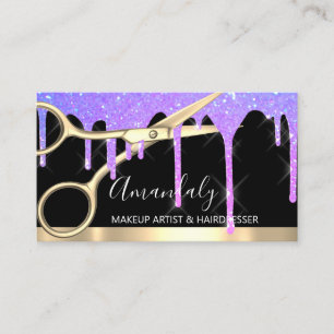Tarjeta De Visita Hair Stylist Hairdresser Dris Scissors Coiffeur