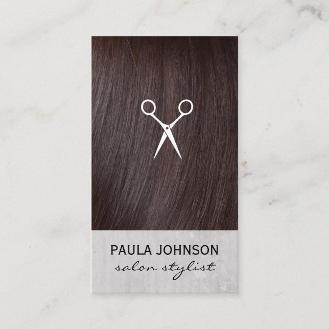 Tarjeta De Visita Hair Stylist | Salón (Anverso)