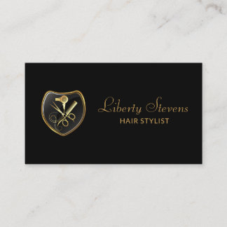 Tarjeta De Visita Hair Stylist Salon Tools Beauty