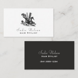 Tarjeta De Visita Hair Stylist Salon Tools Beauty Business Card