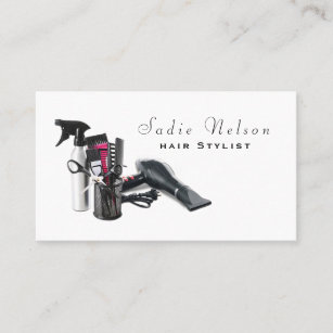 Tarjeta De Visita Hair stylist Salon Tools Beauty Business Card
