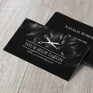 Tarjeta De Visita Hair Stylist Scissor Logo Profesional Hairdresser