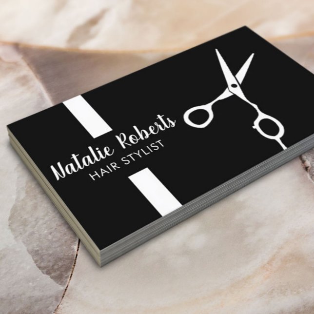Tarjeta De Visita Hair Stylist Scissor Professional Barber (Subido por el creador)